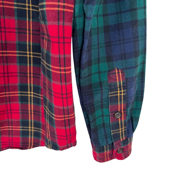 Polo Ralph Lauren Plaid Brushed Oxford Fun Shirt Mens M Classic Fit Patchwork - Picture 9 of 11